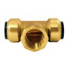 Tectite By Apollo 3/4 in. Push-To-Connect x Push-To-Connect x Female Pipe Thread Tee FSBT34F